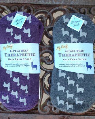 My Comfy Therapeutic Half Crew Slipper Sock